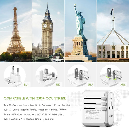 5-in-1 Universal Travel Adapter