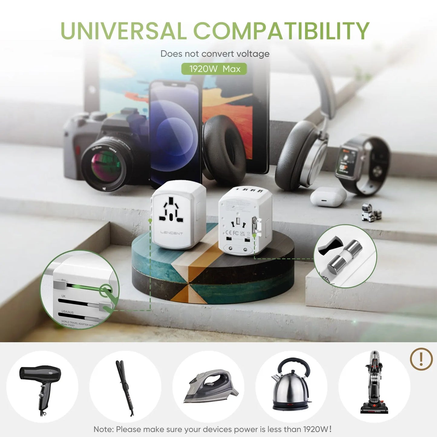 5-in-1 Universal Travel Adapter