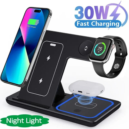 3 in 1 Wireless Charger Stand for Apple , iwatch , iphone , Airpod