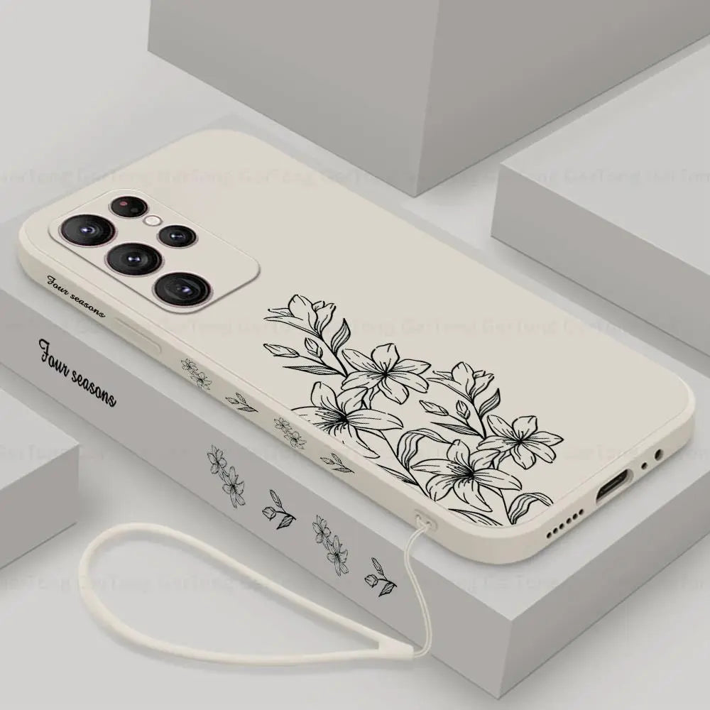 Flowers case For Samsung
