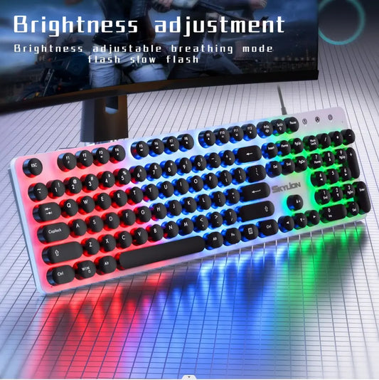 Gaming Wired 104 Keys Membrane Keyboard For Windows and IOS System