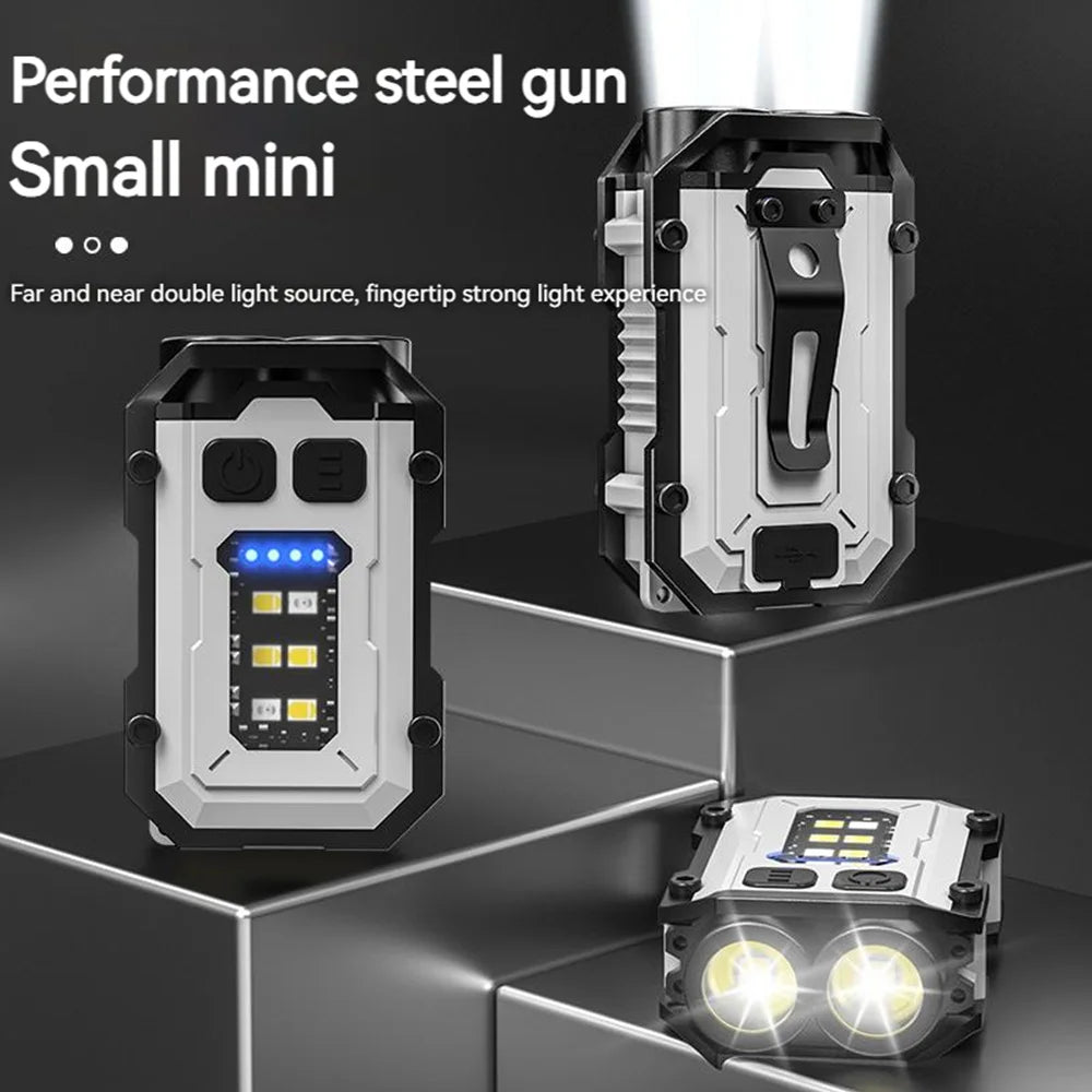 Strong LED Bright Flashlight Portable Mini Keychain