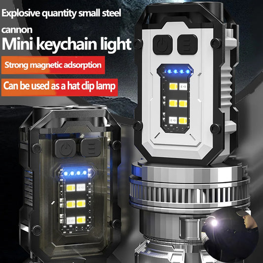 Strong LED Bright Flashlight Portable Mini Keychain