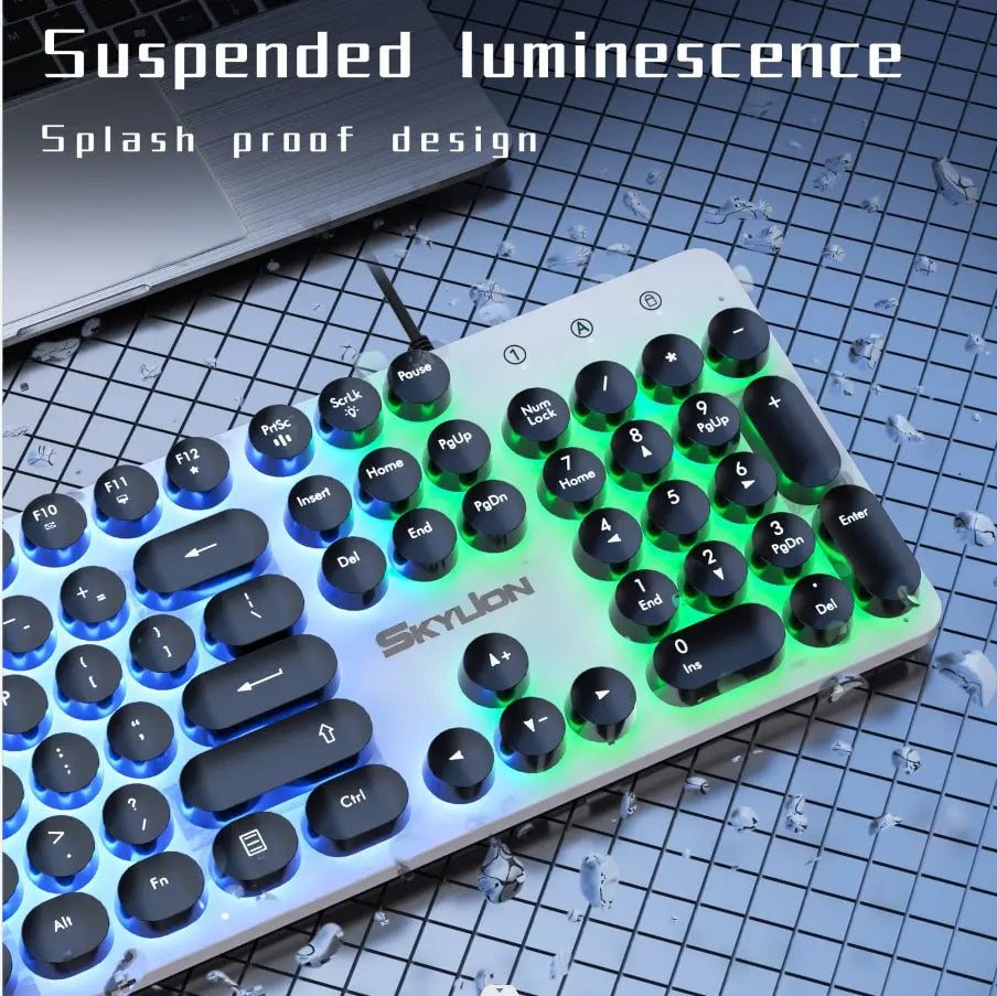 Gaming Wired 104 Keys Membrane Keyboard For Windows and IOS System