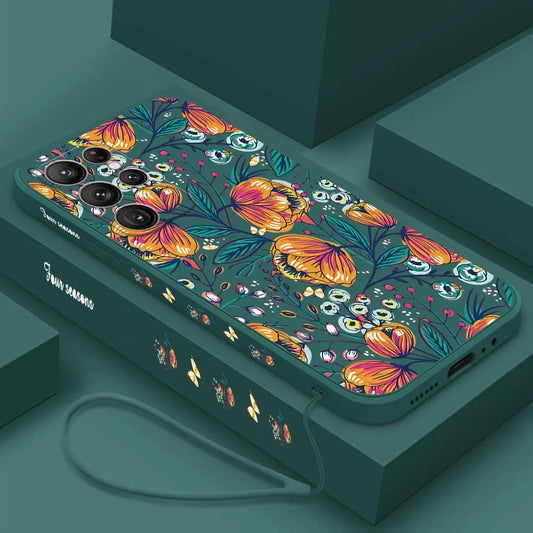 Flowers case For Samsung