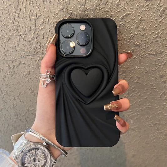 3D Love Heart Pattern Shock Proof Case For iPhone