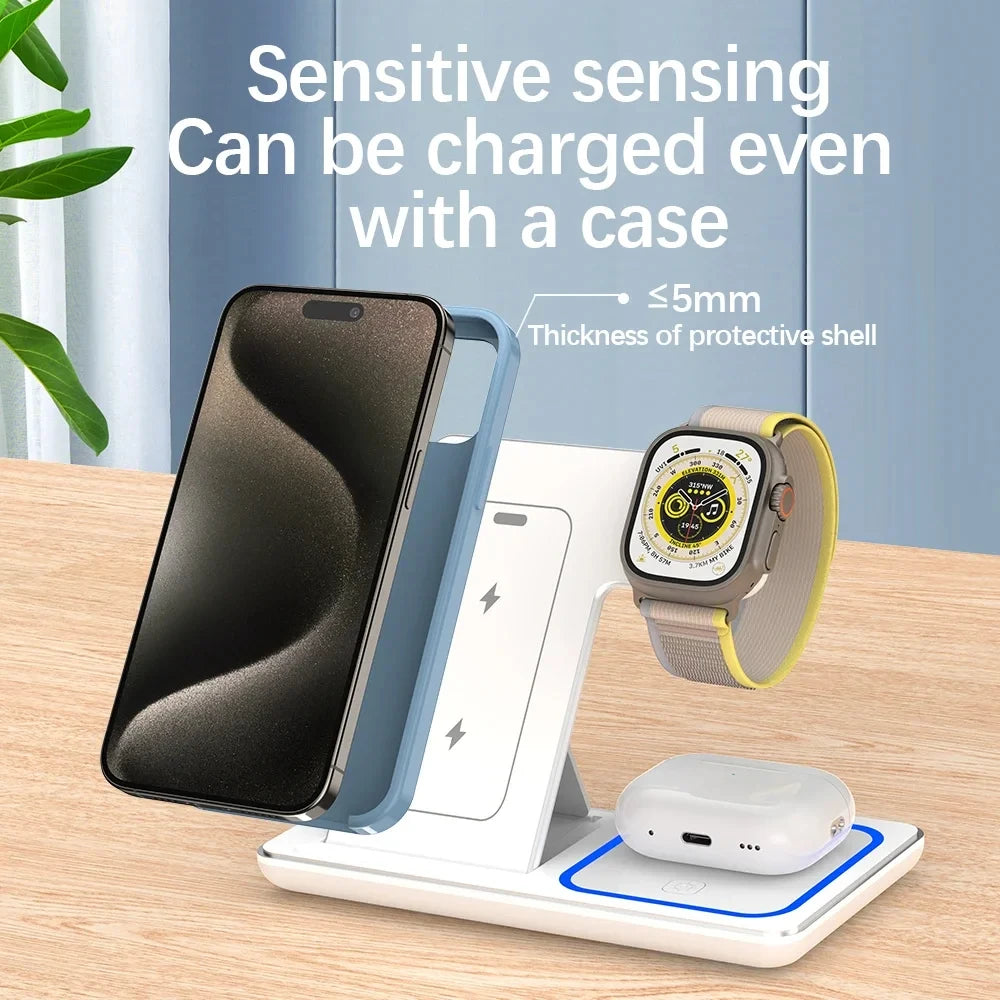 3 in 1 Wireless Charger Stand for Apple , iwatch , iphone , Airpod