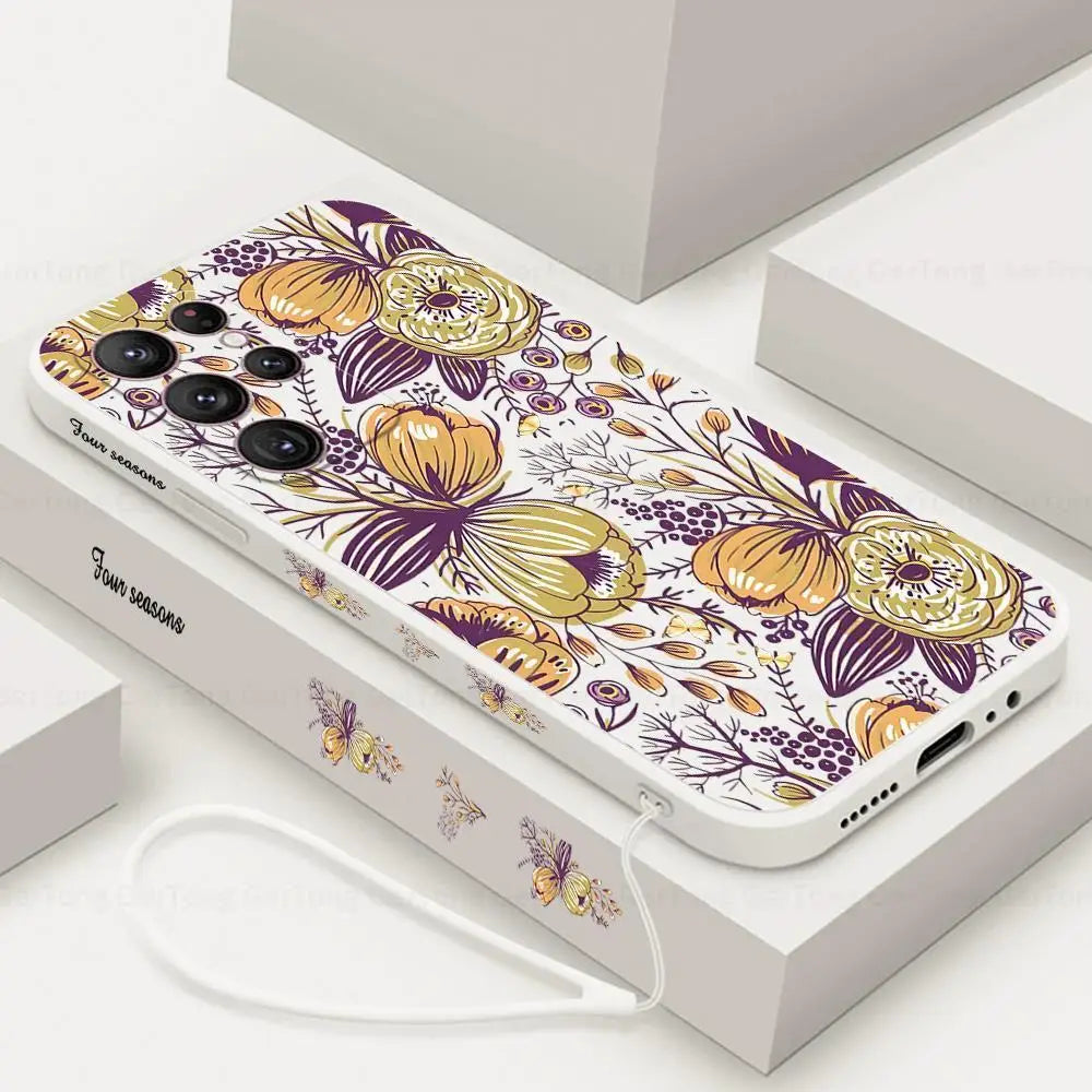 Flowers case For Samsung